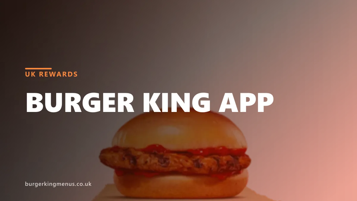 Burger King app UK